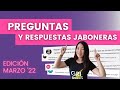 Preguntas y Respuestas Jaboneras - Edición Marzo 2022 JABÓN ARTESANAL