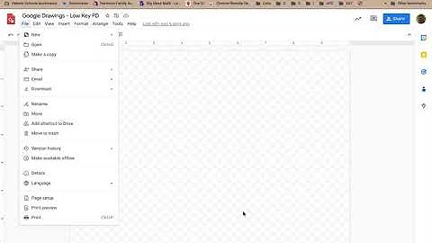 Low Key PD: Google Drawings - File - Managing Drawings