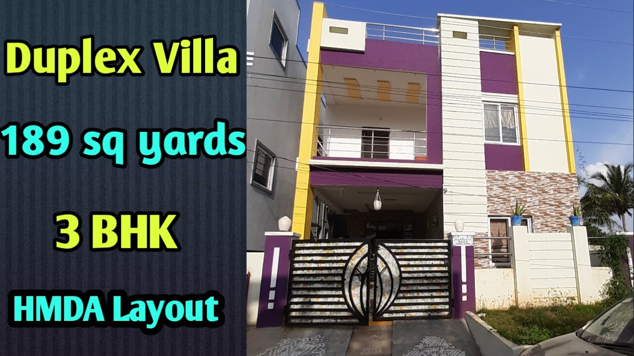 3 BHK Duplex House for sale in Hyderabad Gated colony HMDA Duplex
