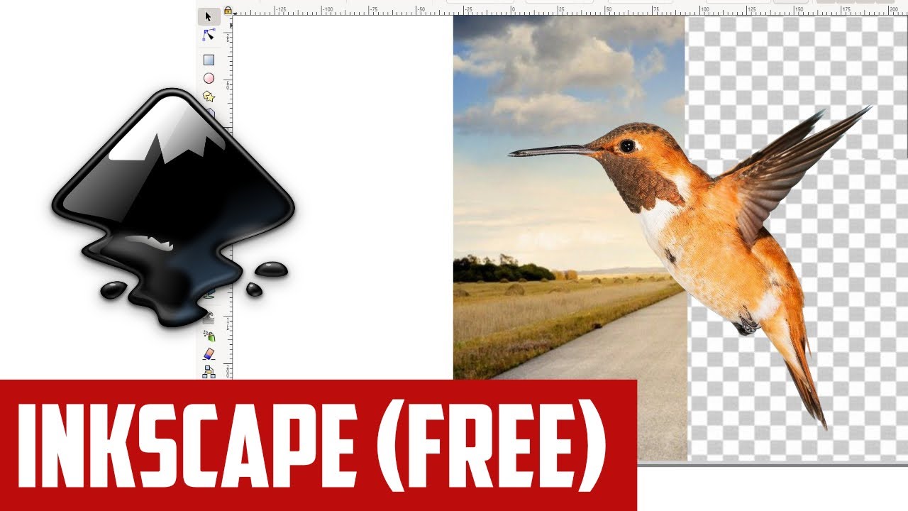 Inkscape Tutorial - Easily Remove Change Image Background - YouTube