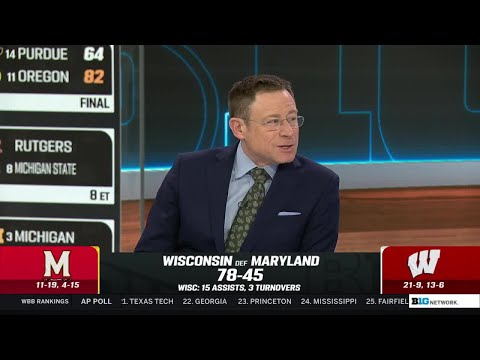 Highlights & Analylsis: Carrington's Hot Streak Continues on Wisconsin's Senior Night vs. Maryland