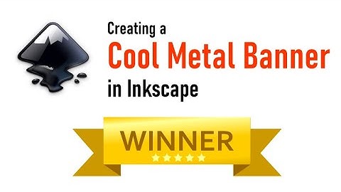 Short Inkscape 1.0 Tutorial : Creating a Shiny Ribbon Metal Badge Vector under 3 minutes.
