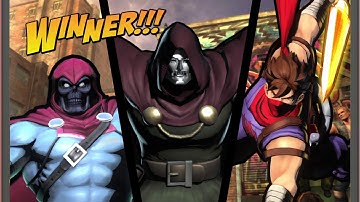 (Requested) ULTIMATE MARVEL VS. CAPCOM 3 Taskmaster/Doctor Doom/Strider Hiryu Playthrough