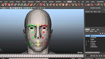 Maya: Jaw skinning, manipulators and corrective blend shapes.avi