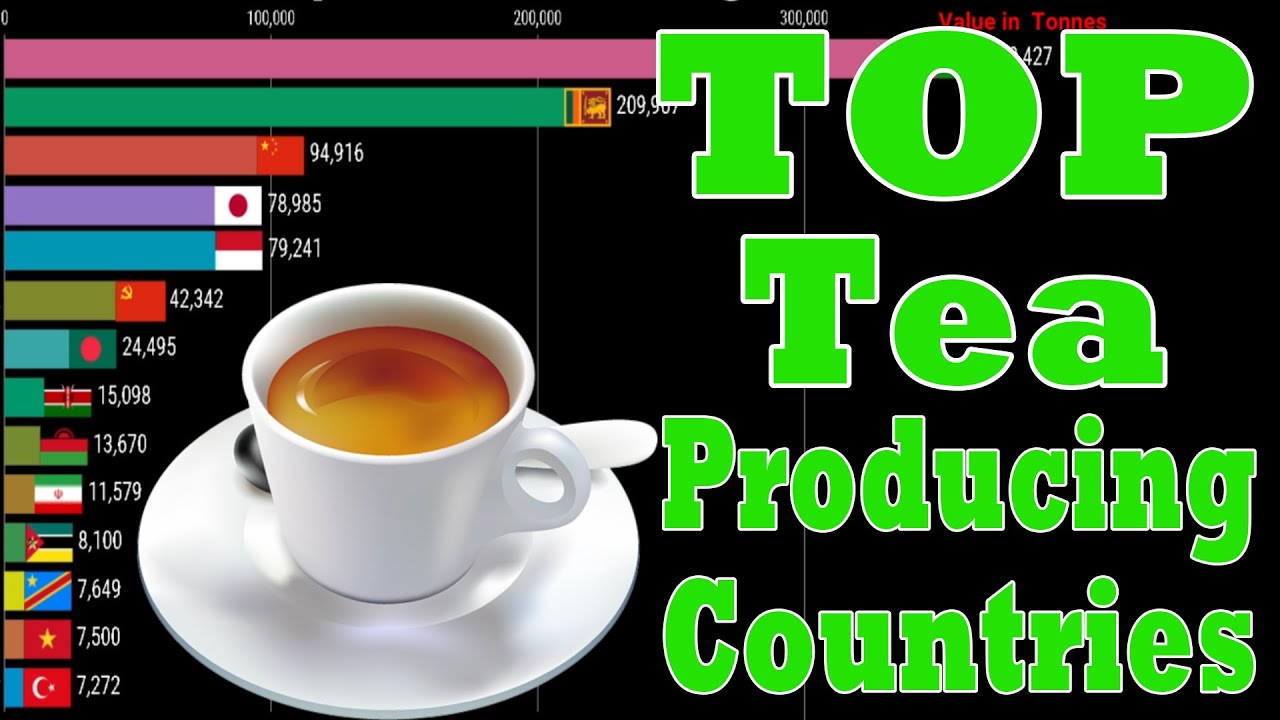 Tea production World"s Top Tea Producing Countries Ranking since 1961