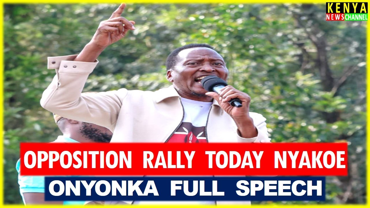 THIS MAN IS FIRE🔥 Senator Onyonka ROARS on Ruto with Matiangi, Gachagua and Kalonzo today in Nyakoe
