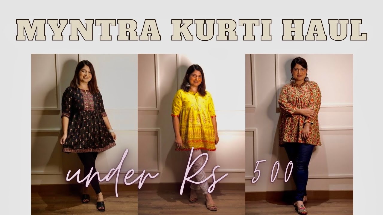 Stylish and Affordable Kurtis for Summer - Myntra Haul