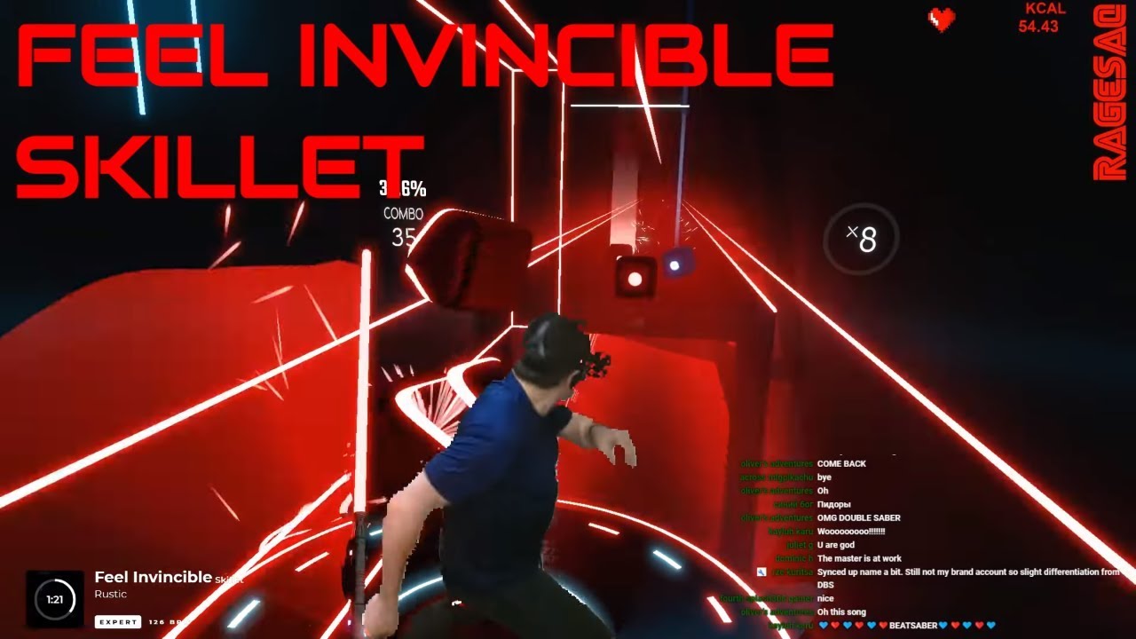 Feel Invincible - Still one of my fav tracks - Beat Saber Darth Maul style (Custom Song)
