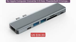 for Apple Computer Converter 3.0 Hub, Thunderbolt 3 Compatible... — Best Buy 2026 | Great Quality!