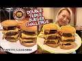 Broaddus Burger’s Double Triple Burger Challenge in Lafayette, Louisiana!! #RainaisCrazy
