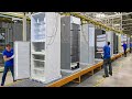 Inside massive factory producing millions of fridges per year  production line