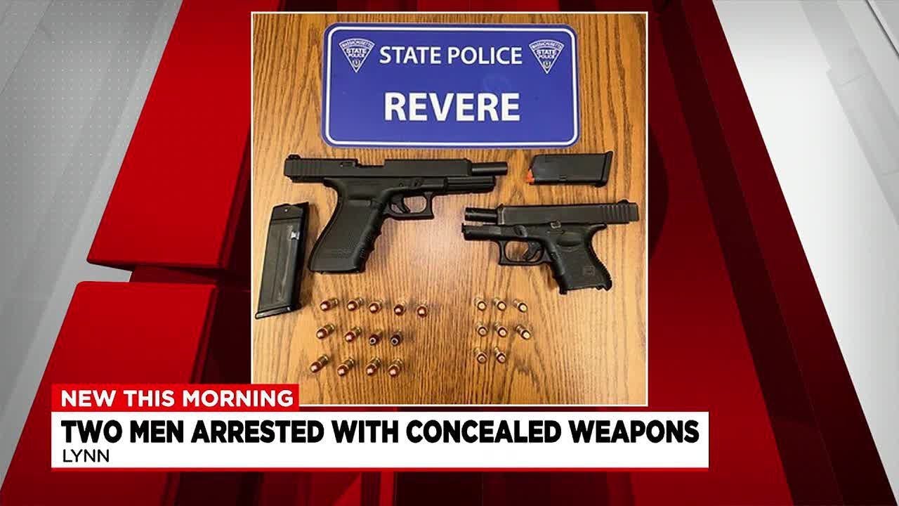 Two men arrested in Lynn after State Police found guns on them. - YouTube