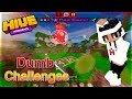 Doing YOUR Dumb Challenges On MOBILE In Hive Skywars (Minecraft Bedrock)