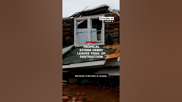 Tropical Storm Debby leaves trail of destruction