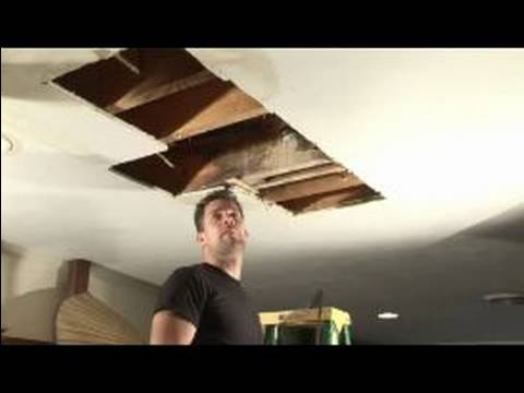 How To Repair Sheetrock Water Leaks How To Repair A Leaking Ceiling
