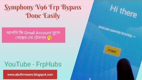 Symphony V96 Frp Bypass Android 6.0 Without PC 2021 By FrpHubs