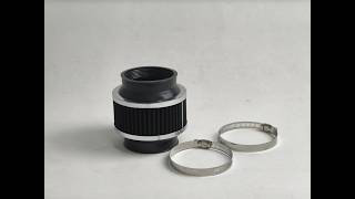 76mm Cold Air Intake Bypass Valve Filter Universal High Flow Engine Intake Parts