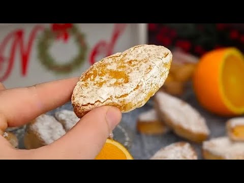 Biscuits Italiens à l'orange et aux amandes : Sans farine, Ni gluten : Ricciarelli ♥