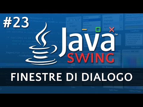 Finestre di Dialogo con JOptionPane -  Tutorial Java Swing #23