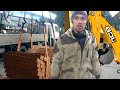 Как работать с чалками и пауком на тракторе экскаваторе погрузчике  JCB 3CX