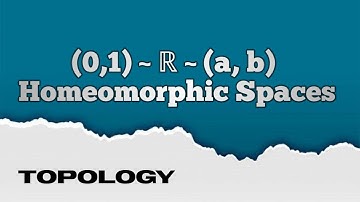 (a,b) is Homeomorphic to the real line R.../Topologically Equivalent/ Basic Topology #topology