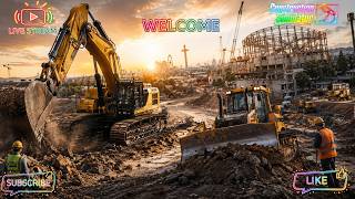Live construction simulator| walkthrough in the Europe Renewable energies - park 100%|day-13🚧👷🛠️🚛😊