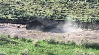 House near Yellowstone National Park falls into raging river after 'unprecedented' rain
