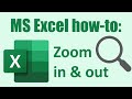 How to zoom in and out in Excel: ALL methods and options explained!