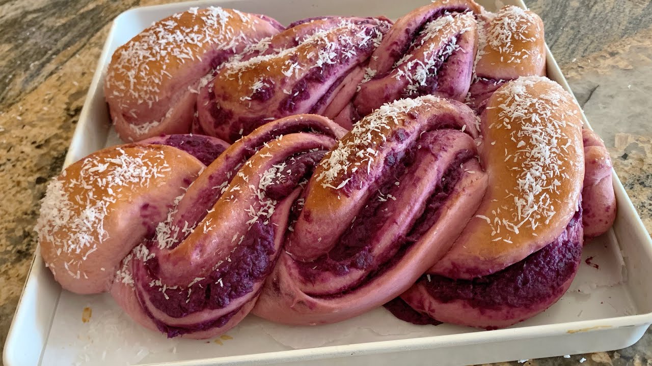 Easy & delicious Purple sweet potato bread Recipe!