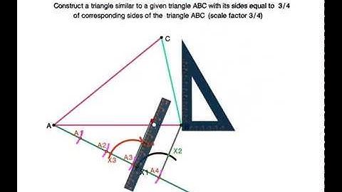 5 Construct a triangle similar to a given triangle ABC with its sides equal to  3 4 of corresponding