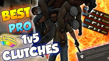 CS:GO - BEST PRO 1v5 CLUTCHES OF ALL TIME! ft. shroud, s1mple, Hiko & More!