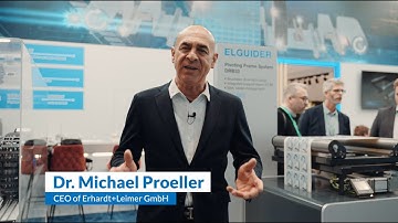 Erhardt + Leimer at K Fair 2022 presented by CEO Dr. Michael Proeller