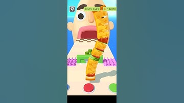 Sandwich Runner🥪🍎❤️‍🔥New Update Level 2445 #sandwichrunner #gaming #shorts #viralgameplay