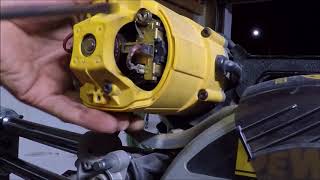 Dewalt DW708 miter saw armature bearing replacement, how to fix a NOISY saw