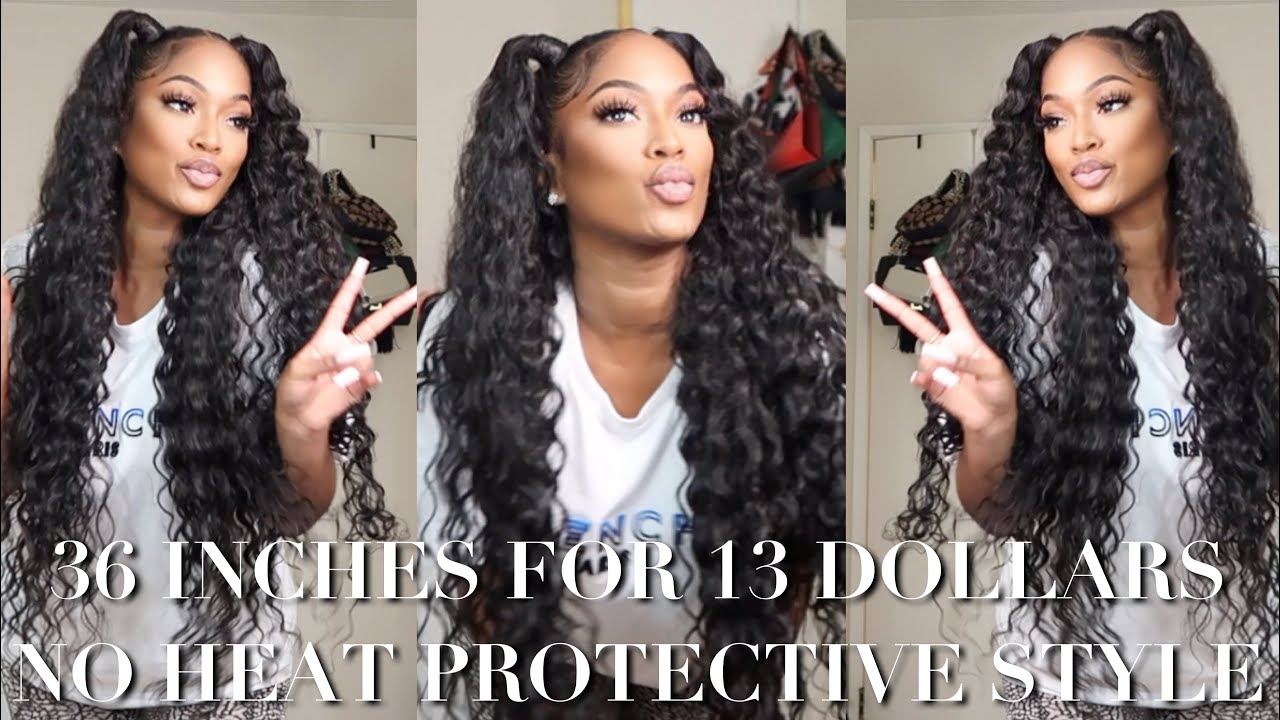 How To Do A Half Up Half Down Pronto : Quick Weave - YouTube