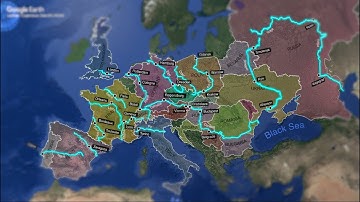Major Rivers of Europe on Google Earth