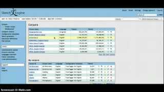 Brief overview of the Sketch Engine
