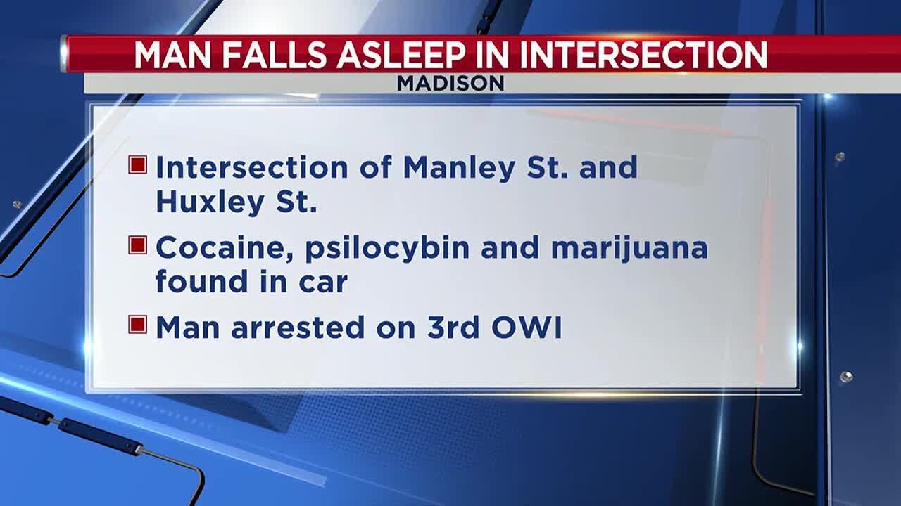 MPD: Man arrested for OWI after found asleep at the wheel - YouTube