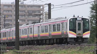 E129系B16編成　信越本線上り普通446M　新潟→長岡【4K】