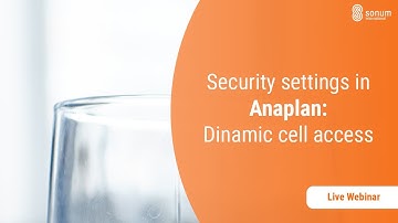 Anaplan Tutorial: Security Settings Part III - Dynamic Cell Access
