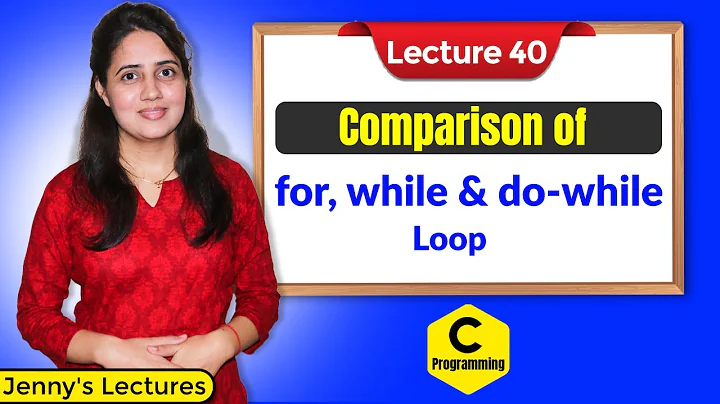 C_40 Difference between for, while and do while loop in C | C Programming Tutorials