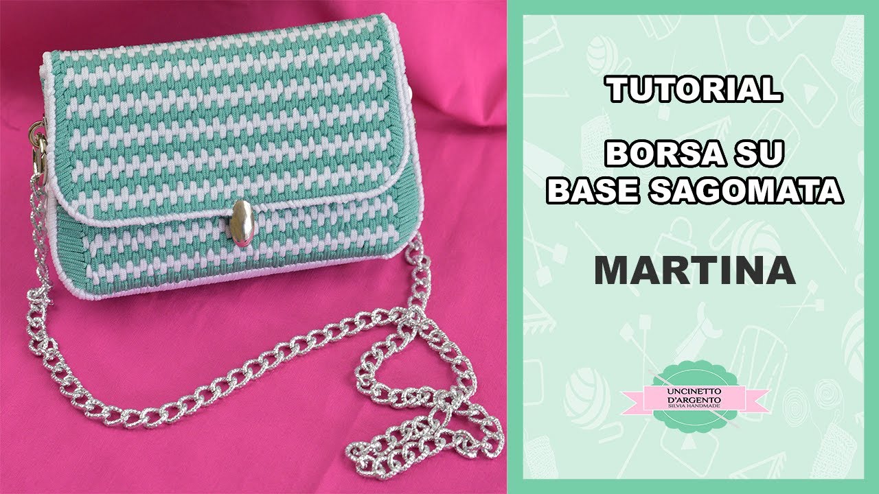 Tutorial borsa uncinetto su rete MARTINA, borsa canvas