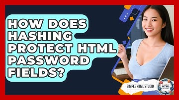 How Does Hashing Protect HTML Password Fields? - Simple HTML Studio