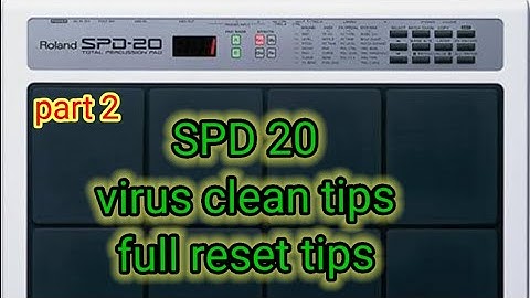 Roland SPD-20 virus clean full reset / PART 2 / sk radio kalandri