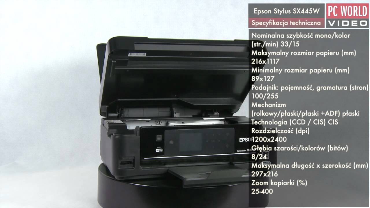 Epson Stylus SX445W - prezentacja PC 