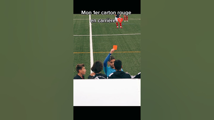 Mon 1er carton rouge en carrière 😱