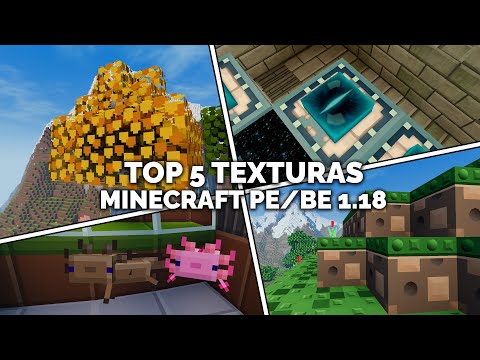 Top 5 Texturas REALISTAS para MINECRAFT PE 1.18! Texturas realistas para  Minecraft Bedrock 1.18 