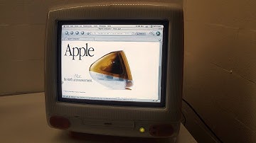 Browsing the OLD internet on 1999 iMac!