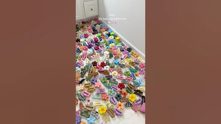 wash my hair clips with me ##cleaninghacks #cleaning #hairstyle #asmrsounds #viral #shorts