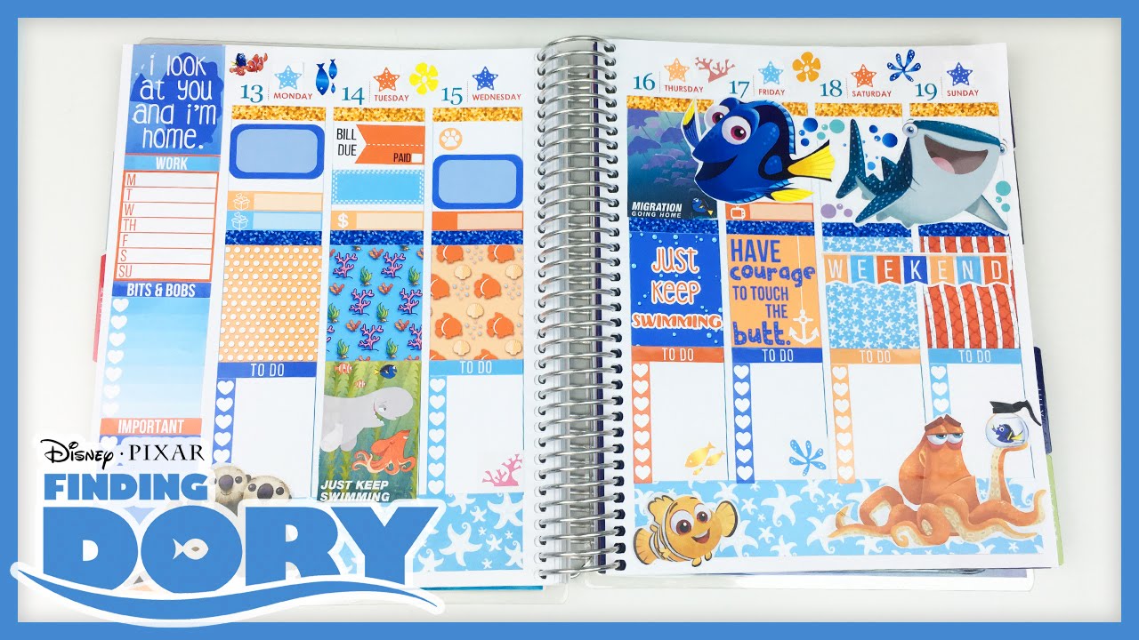 Plan With Me // Finding Dory! (Erin Condren - Vertical)